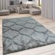 Modern Silver Geometric Rug